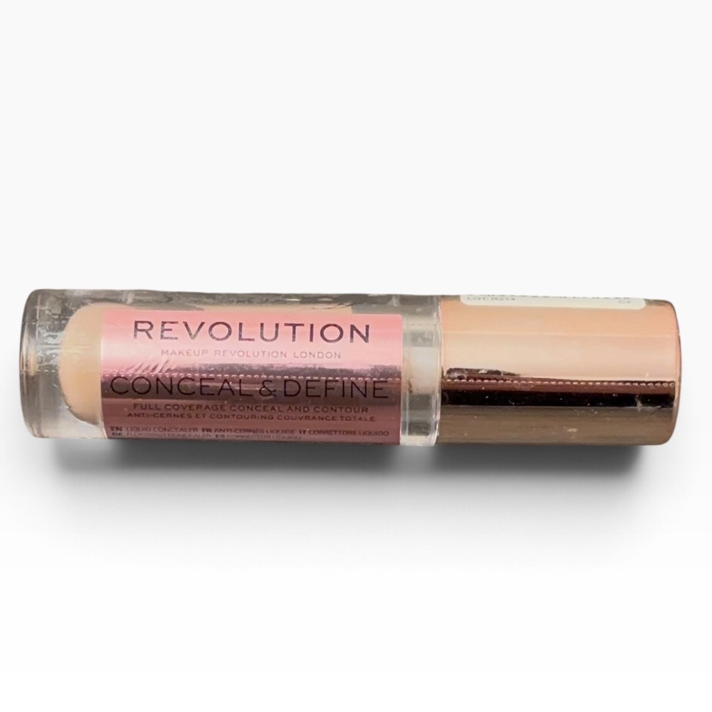 Makeup Revolution Conceal & Define Full Coverage Concealer C7 Medium Neutral 4g
